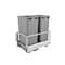 Rev-A-Shelf Aluminum, Silver, 15.59 in W, 23.5 in H, 22 in D, 22 in L, Silver 5149-2150DM-217 - alternate 1